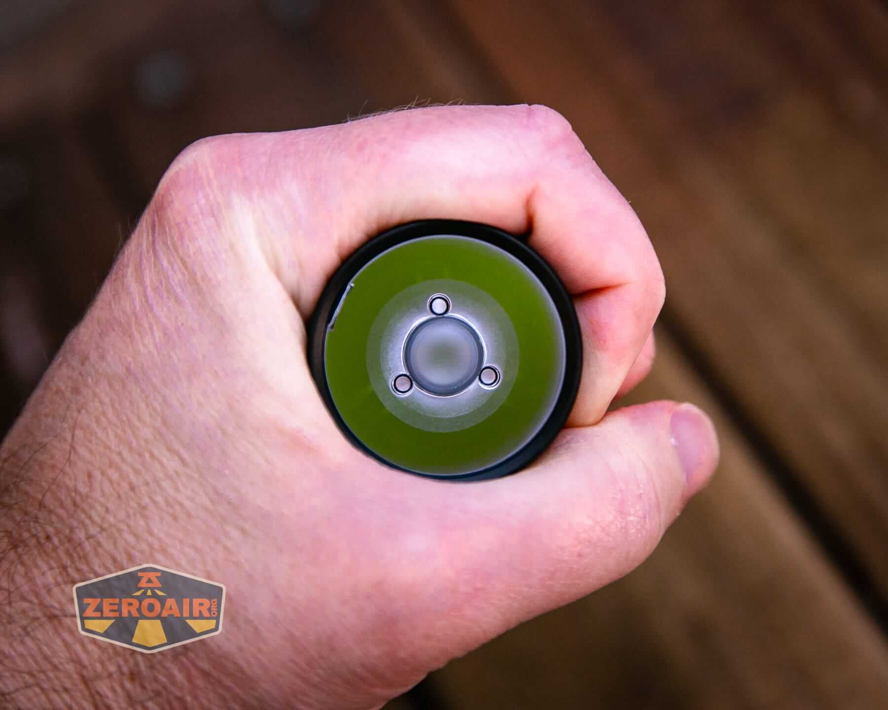Speras M4 V3 compact EDC flashlight in hand