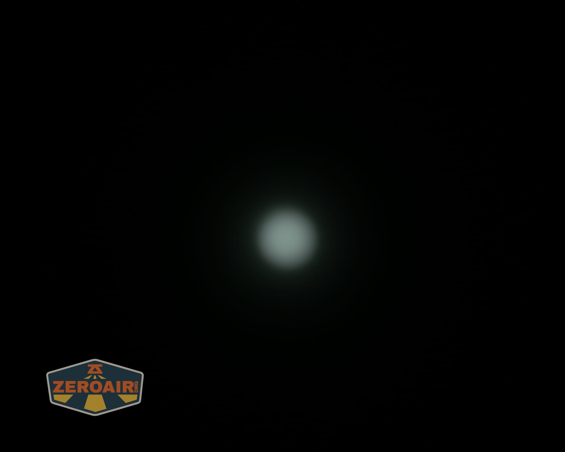 Speras M4 V3 compact EDC flashlight beamshots on ceiling