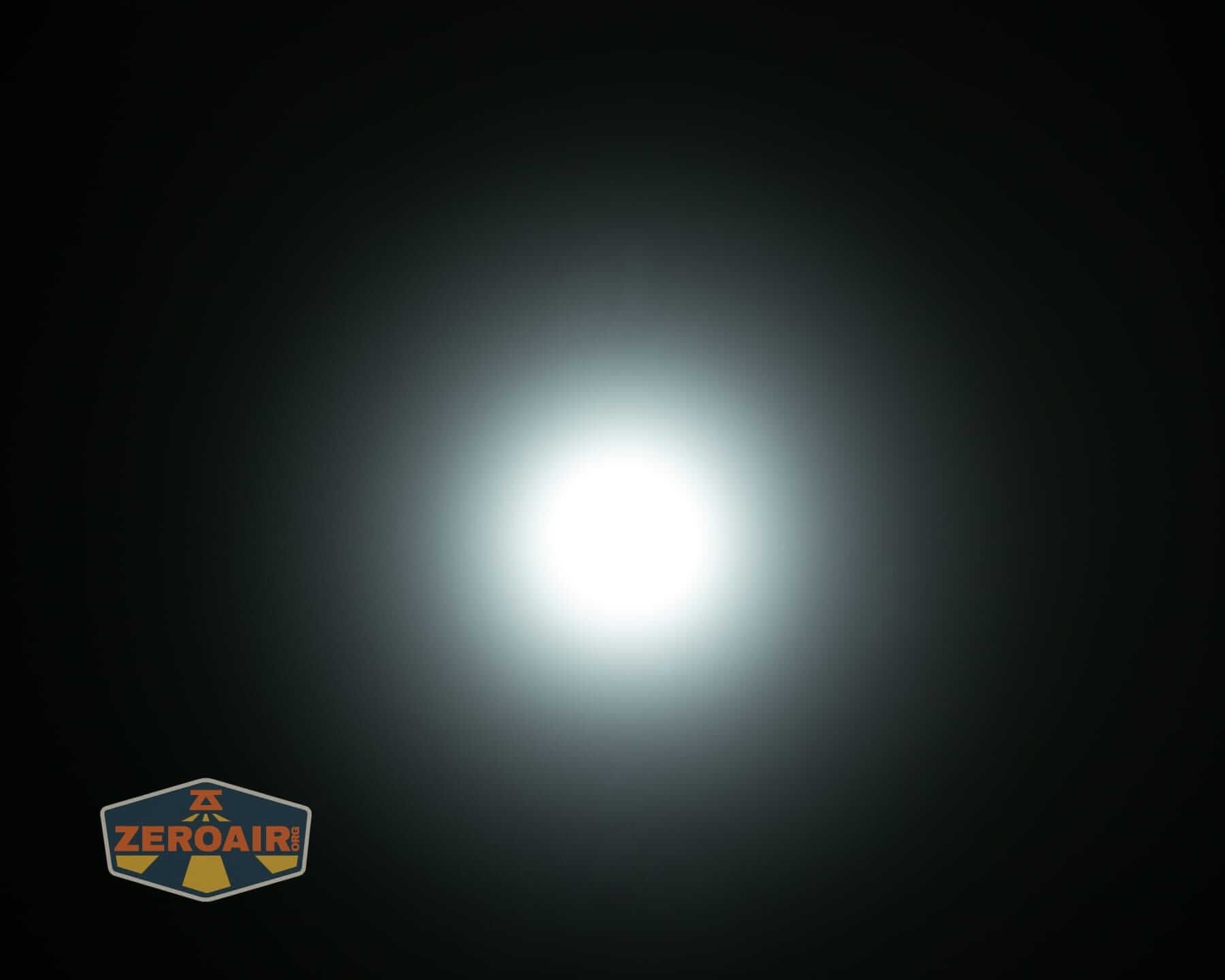 Speras M4 V3 compact EDC flashlight beamshots on ceiling