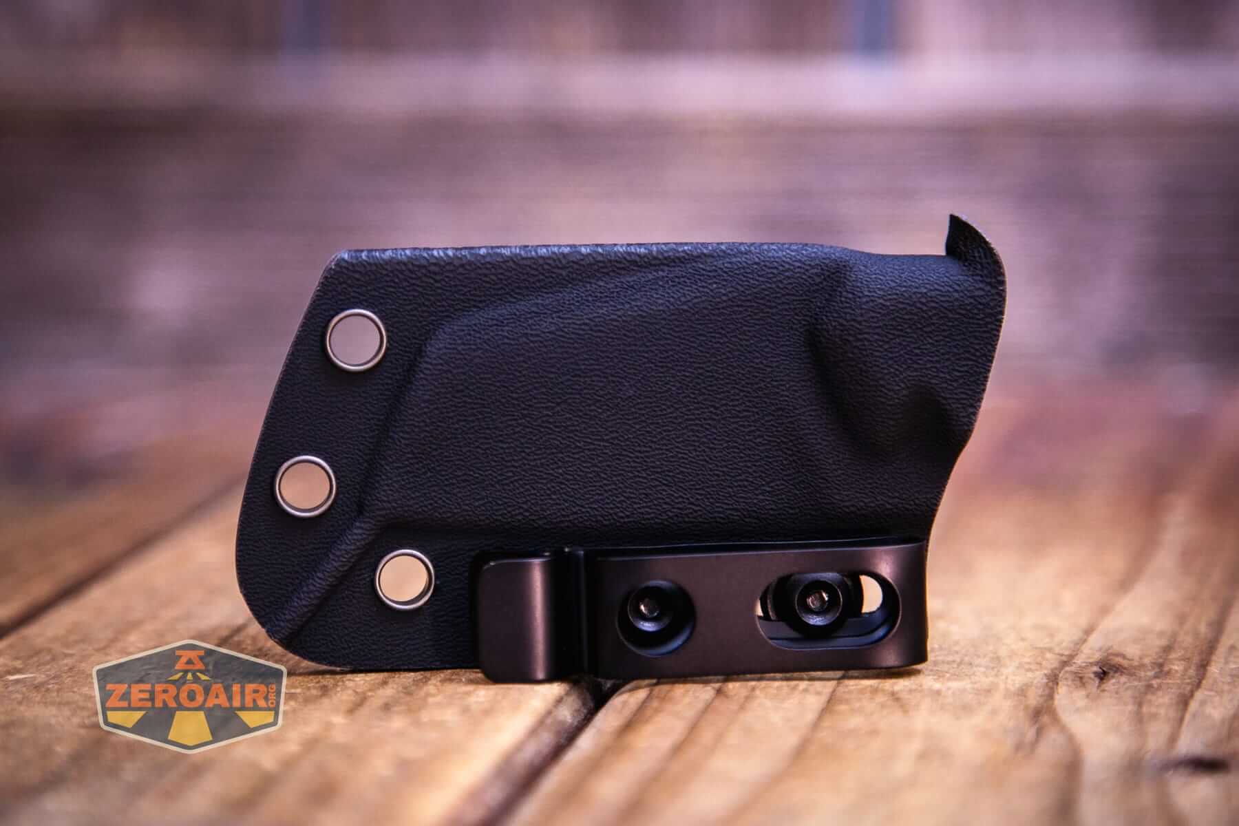 Vosteed Marmoset Sand fixed blade knife holster detail