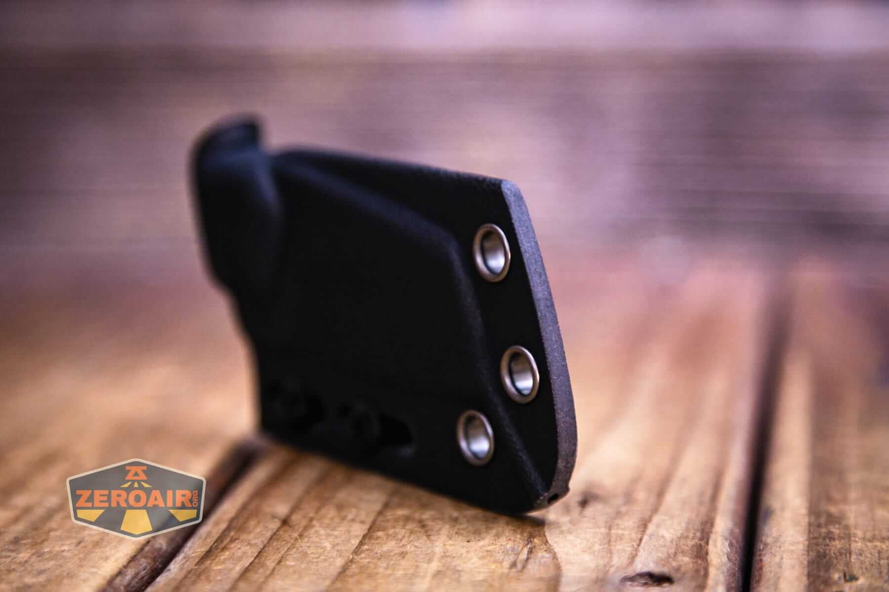 Vosteed Marmoset Sand fixed blade knife holster detail