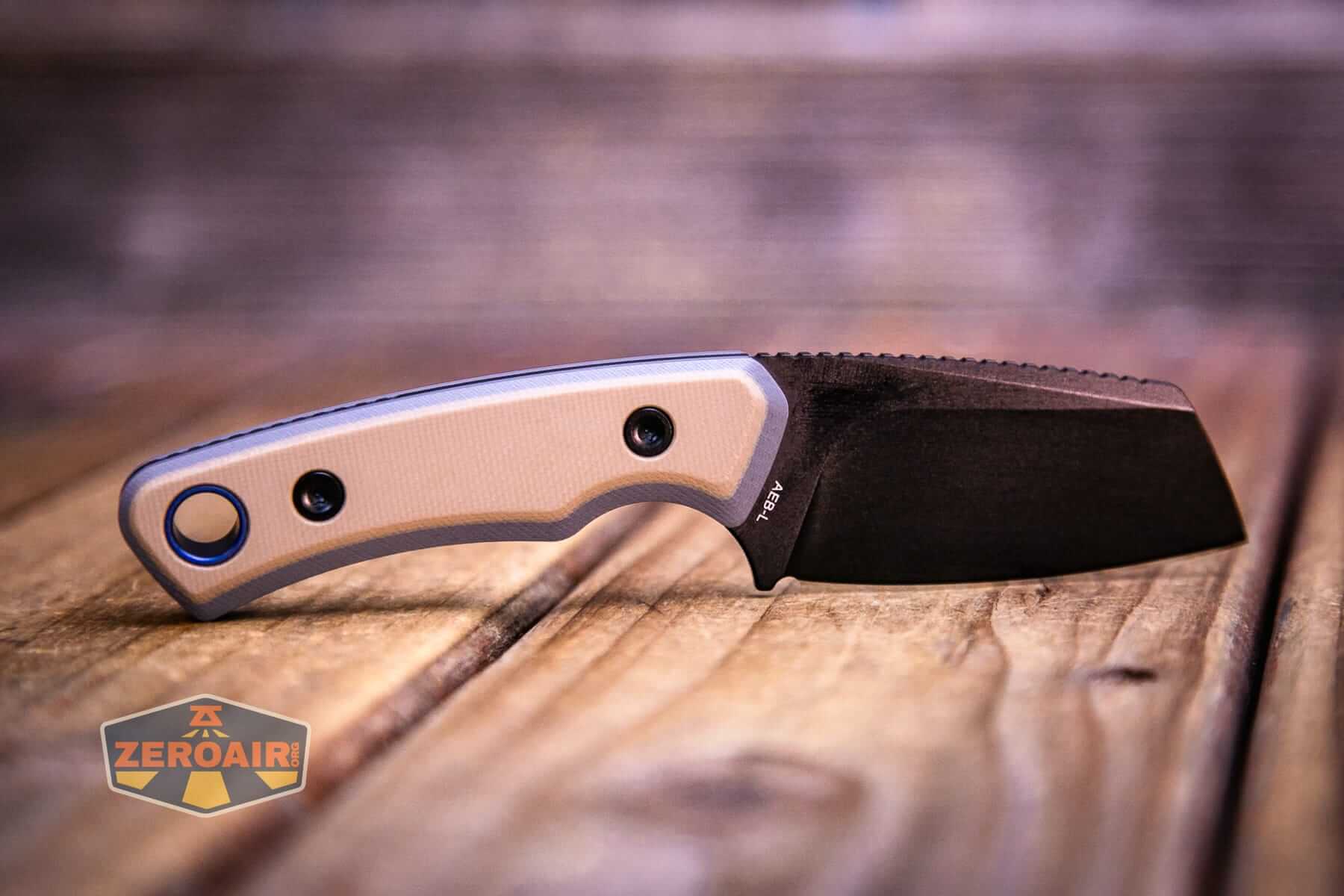 Vosteed Marmoset Sand fixed blade knife side view