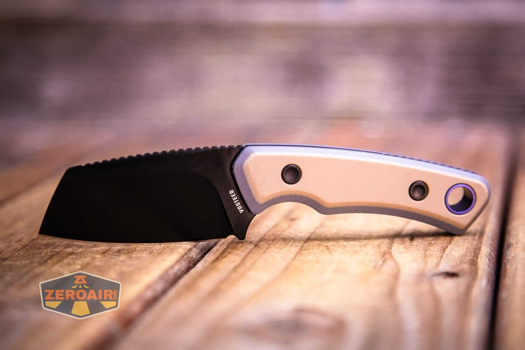 Vosteed Marmoset Sand fixed blade knife side view