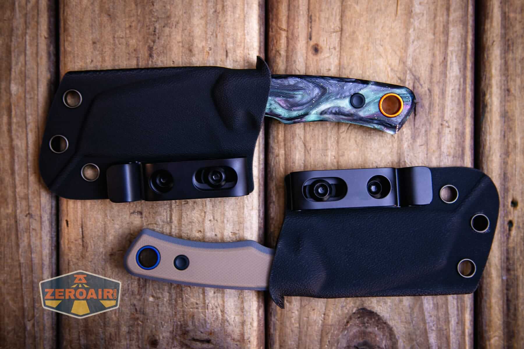 Vosteed Marmoset Sand fixed blade knife with other Vosteed Marmoset fixed blade knife