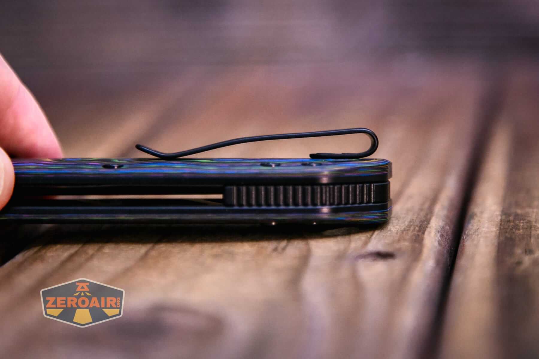 Vosteed Marten 330 knife pocket clip profile