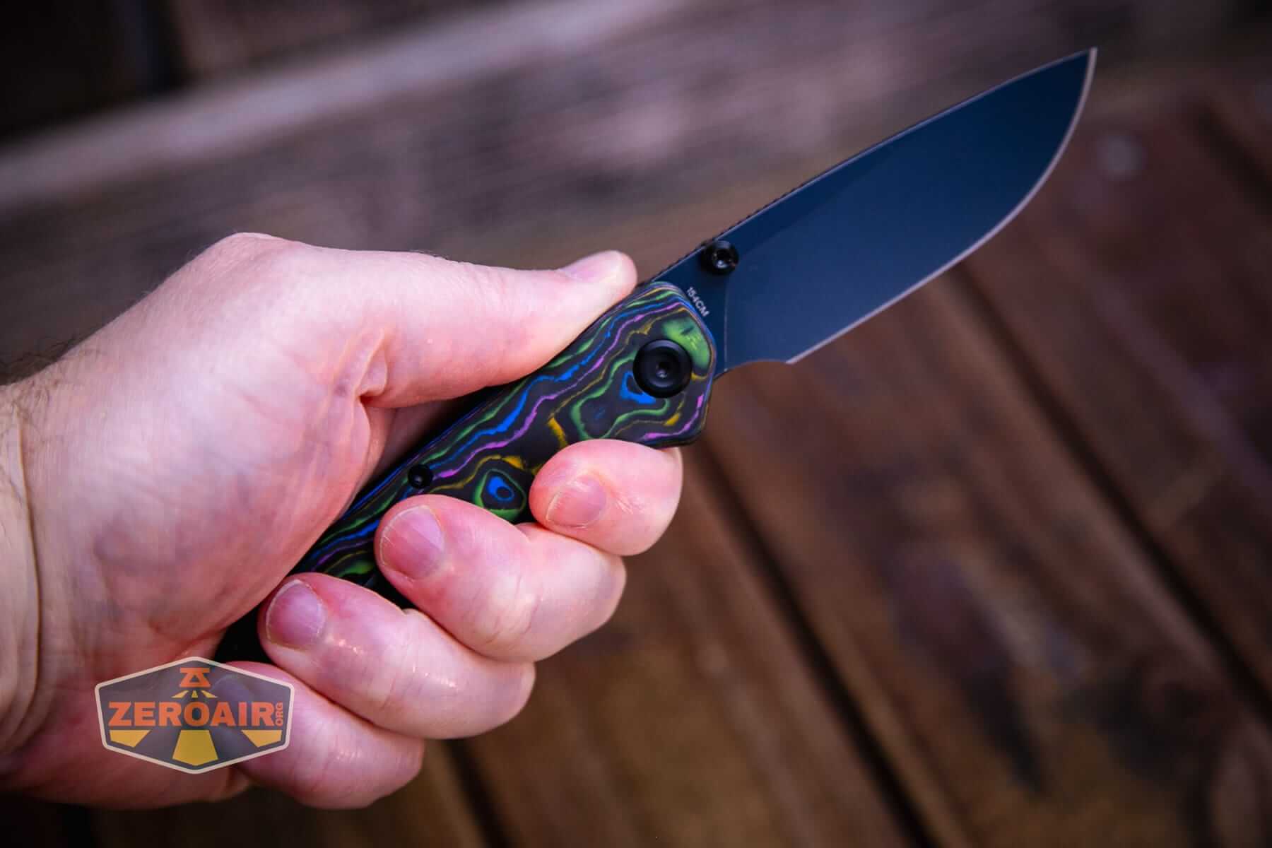 Vosteed Marten 330 knife open in hand